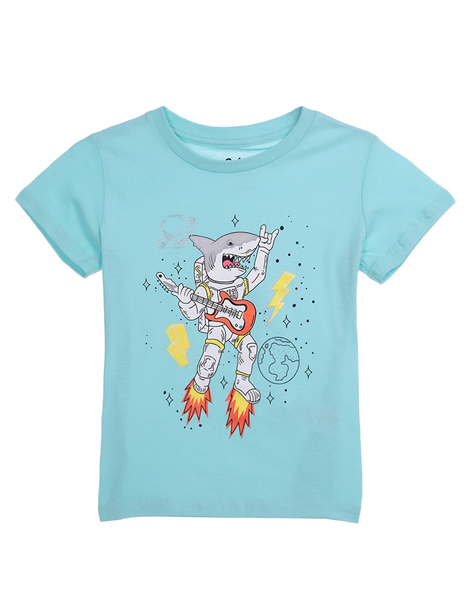 Playera manga corta para niño