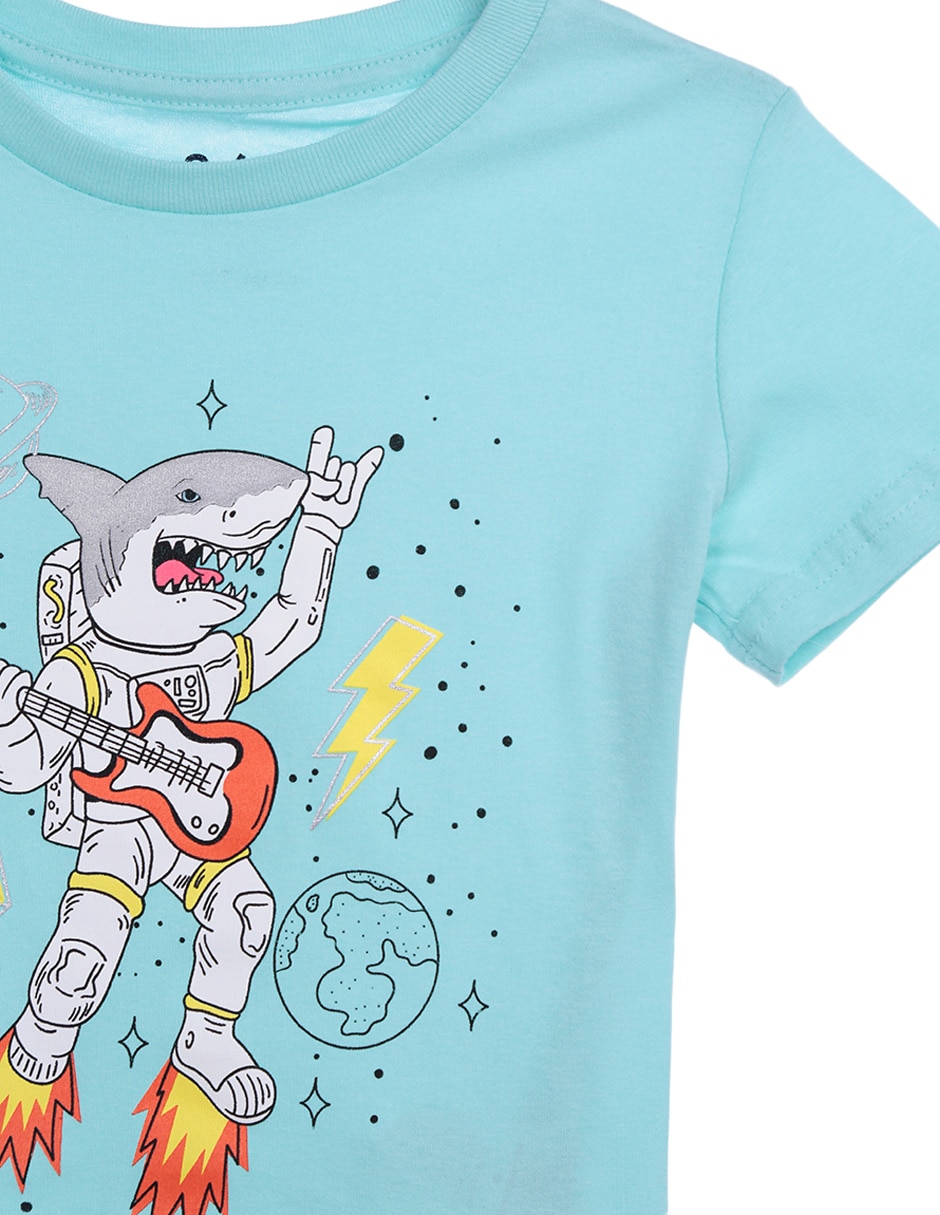 Playera manga corta para niño