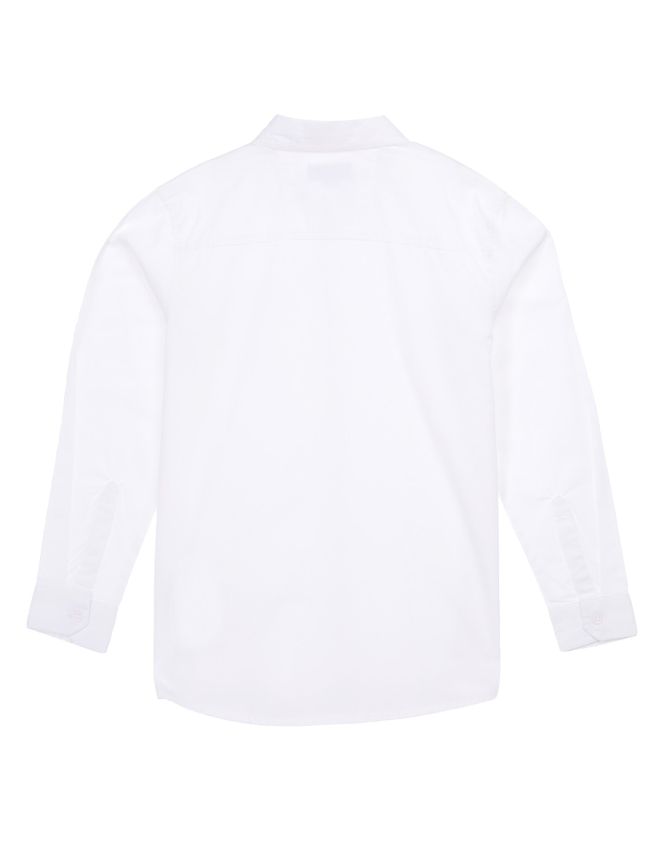 Camisa casual de algodón manga larga para niño