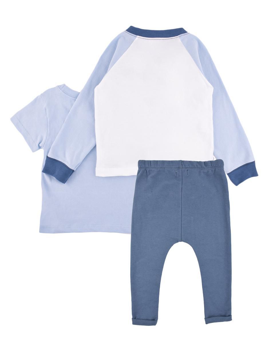 Conjunto pants Baby de algodón para niño 3 piezas