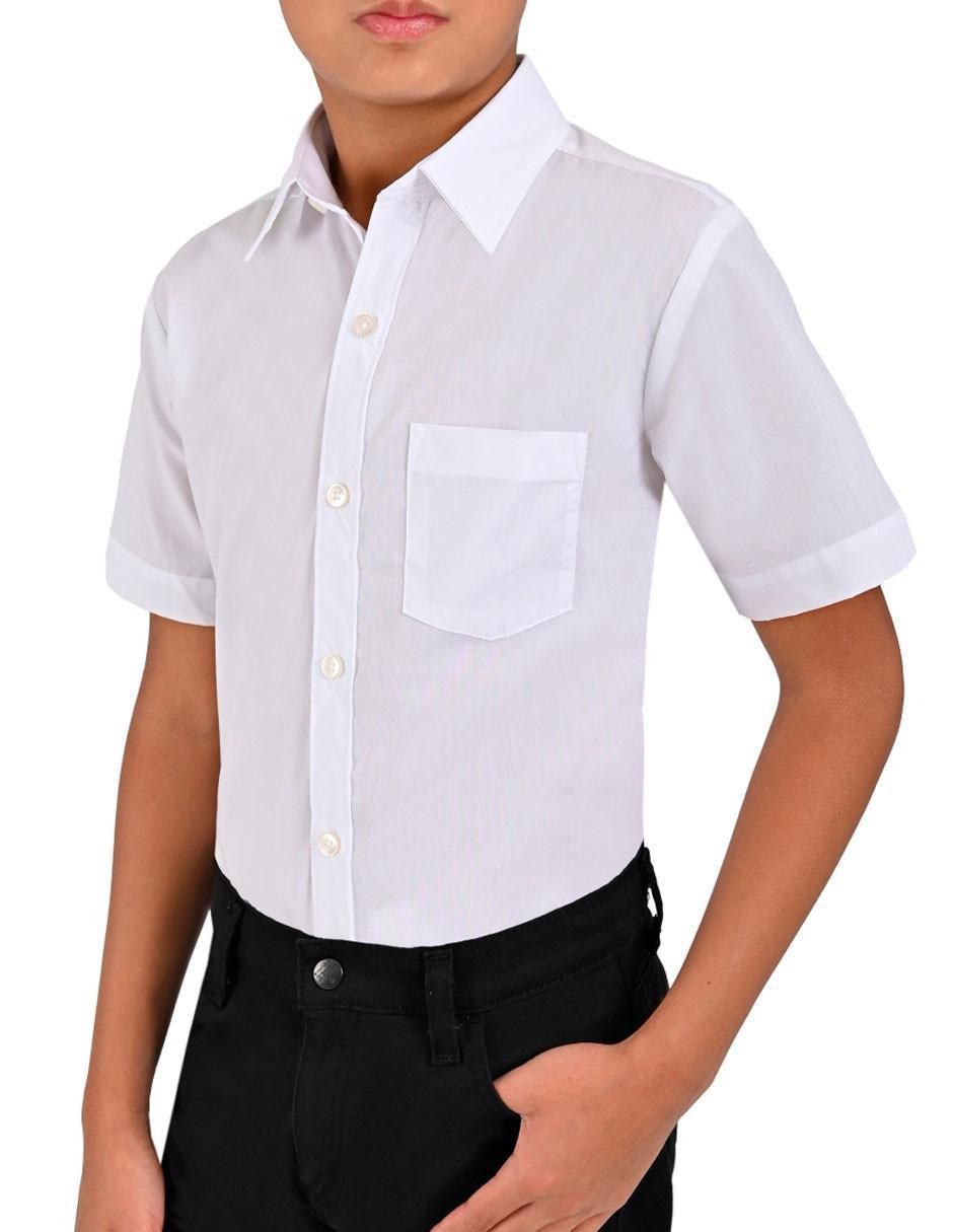 Camisa casual de algodón manga corta para niño