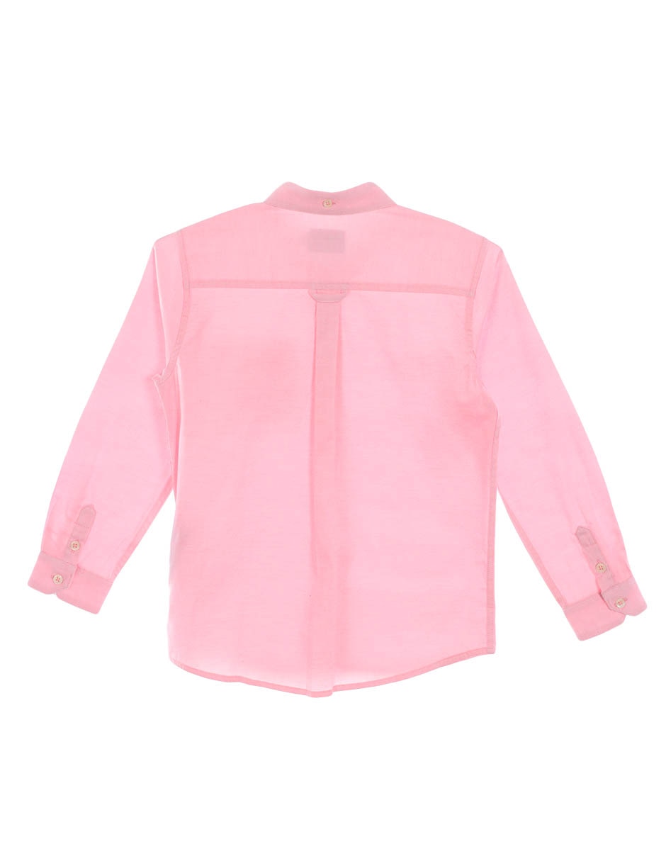 Camisa casual de algodón manga larga para niño 2
