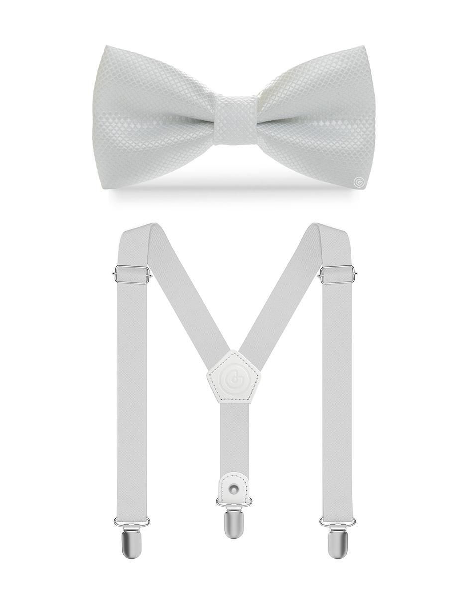Set de moño y tirantes para niño