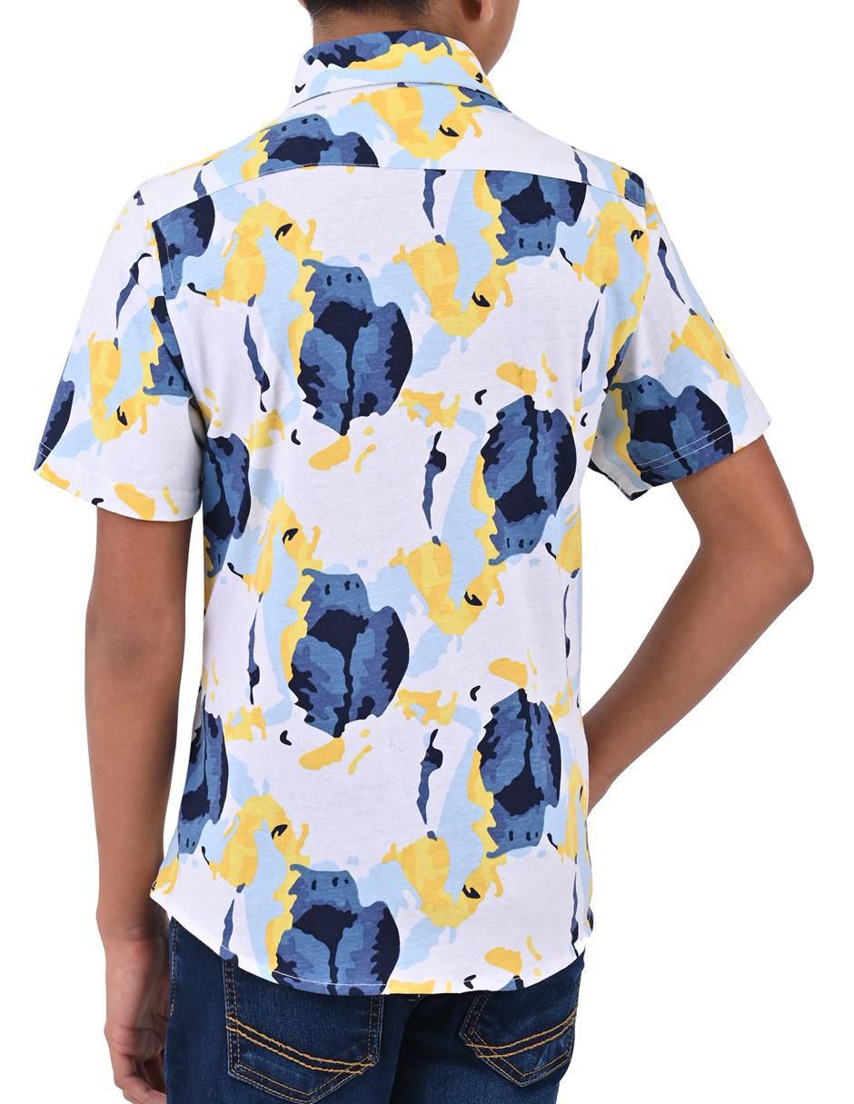 Camisa casual de algodón manga corta para niño 2