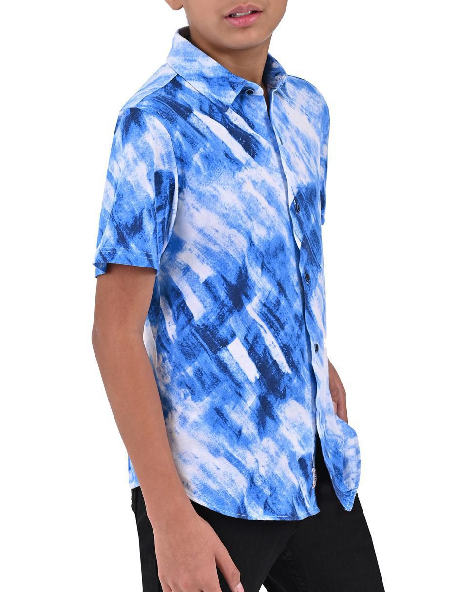 Camisa casual de algodón manga corta para niño 3