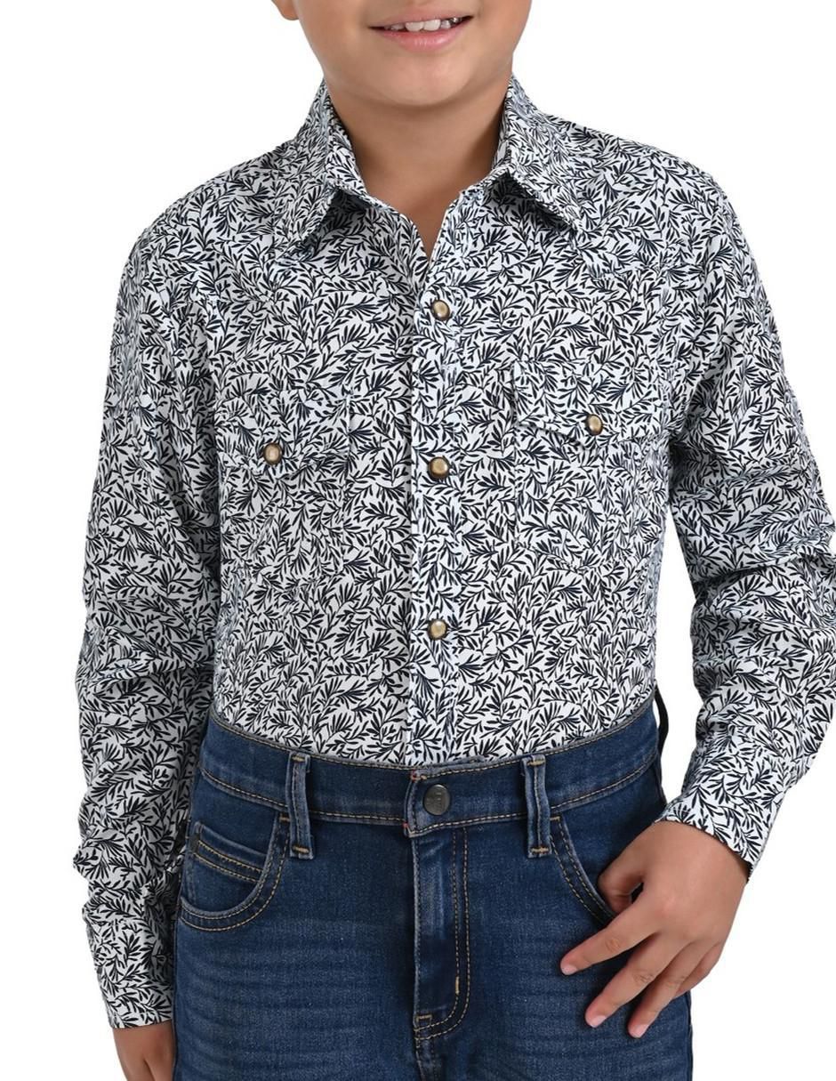 Camisa casual manga larga para niño