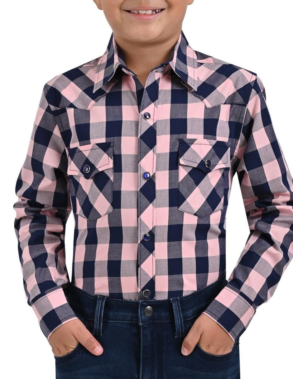 Camisa casual manga larga para niño 1