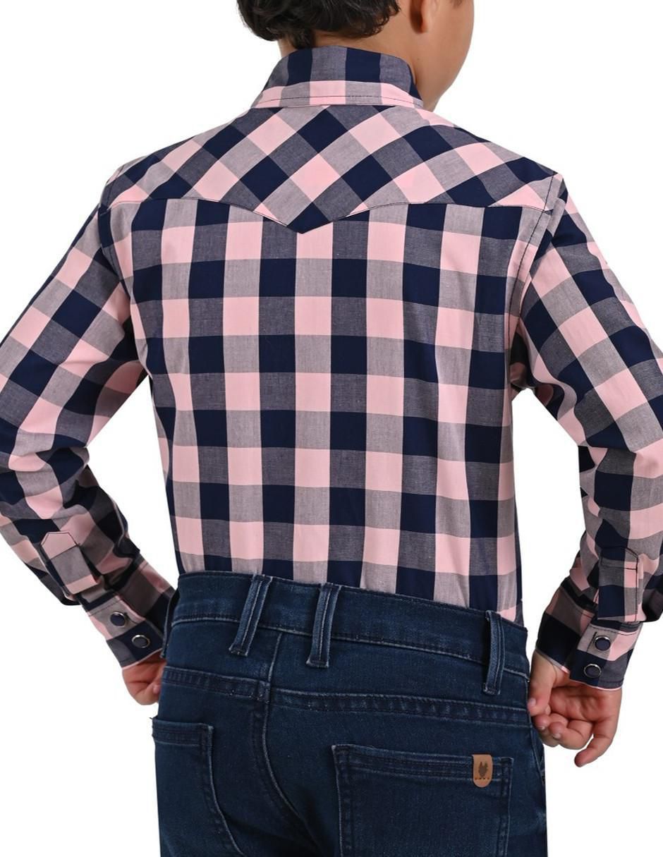 Camisa casual manga larga para niño 2
