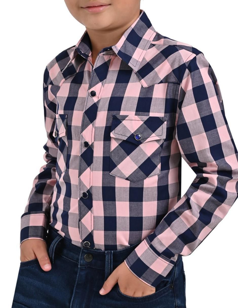 Camisa casual manga larga para niño 3