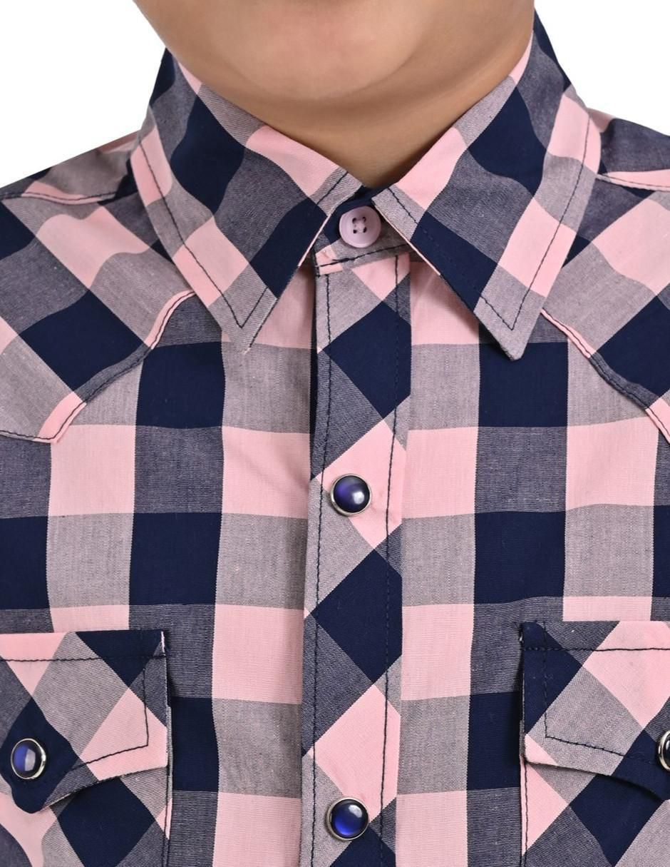 Camisa casual manga larga para niño 4