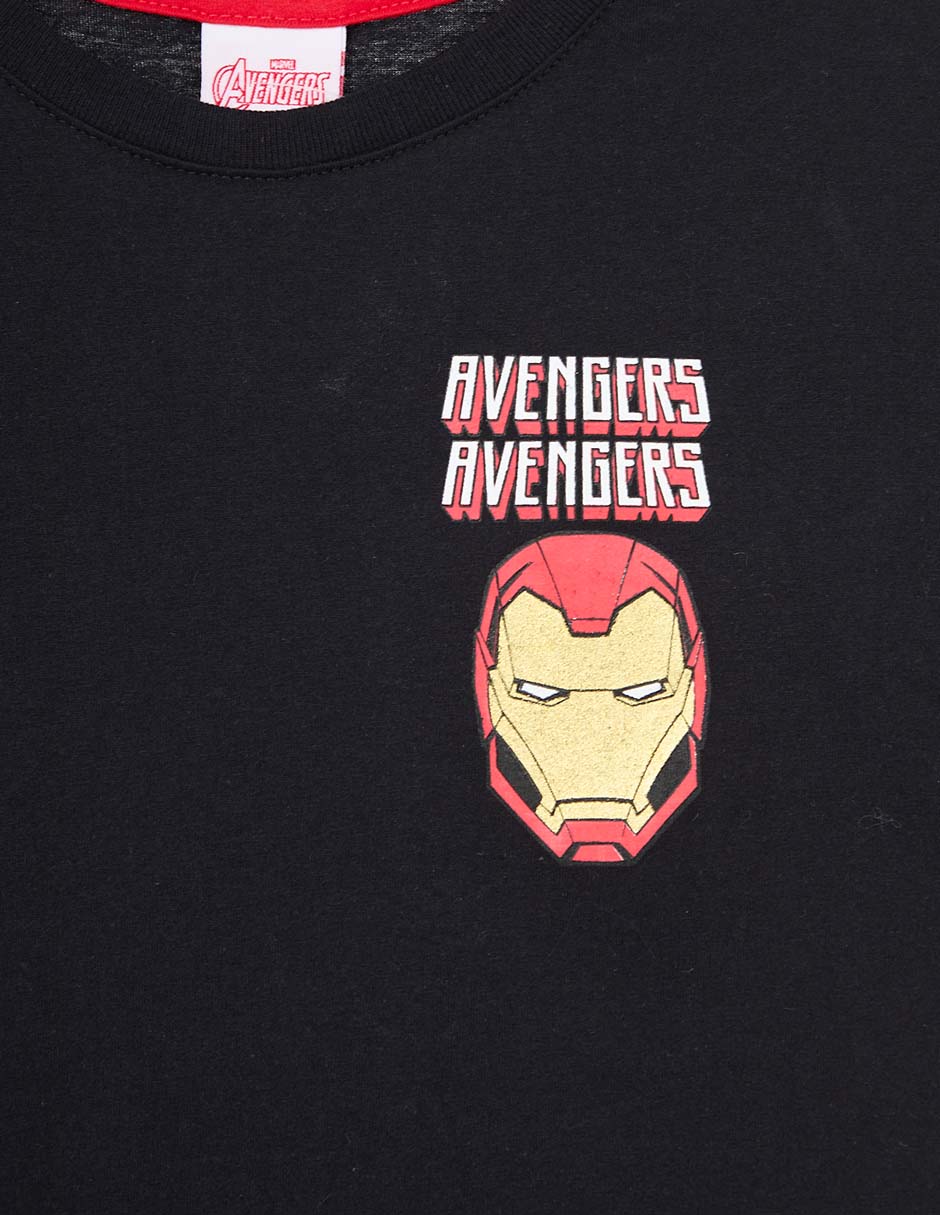 Playera Iron Man manga corta para niño