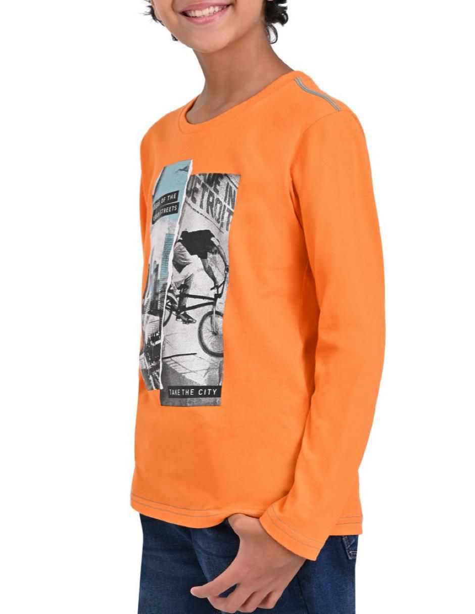 Playera Yale manga larga para niño