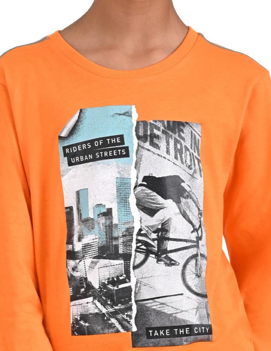 Playera Yale manga larga para niño