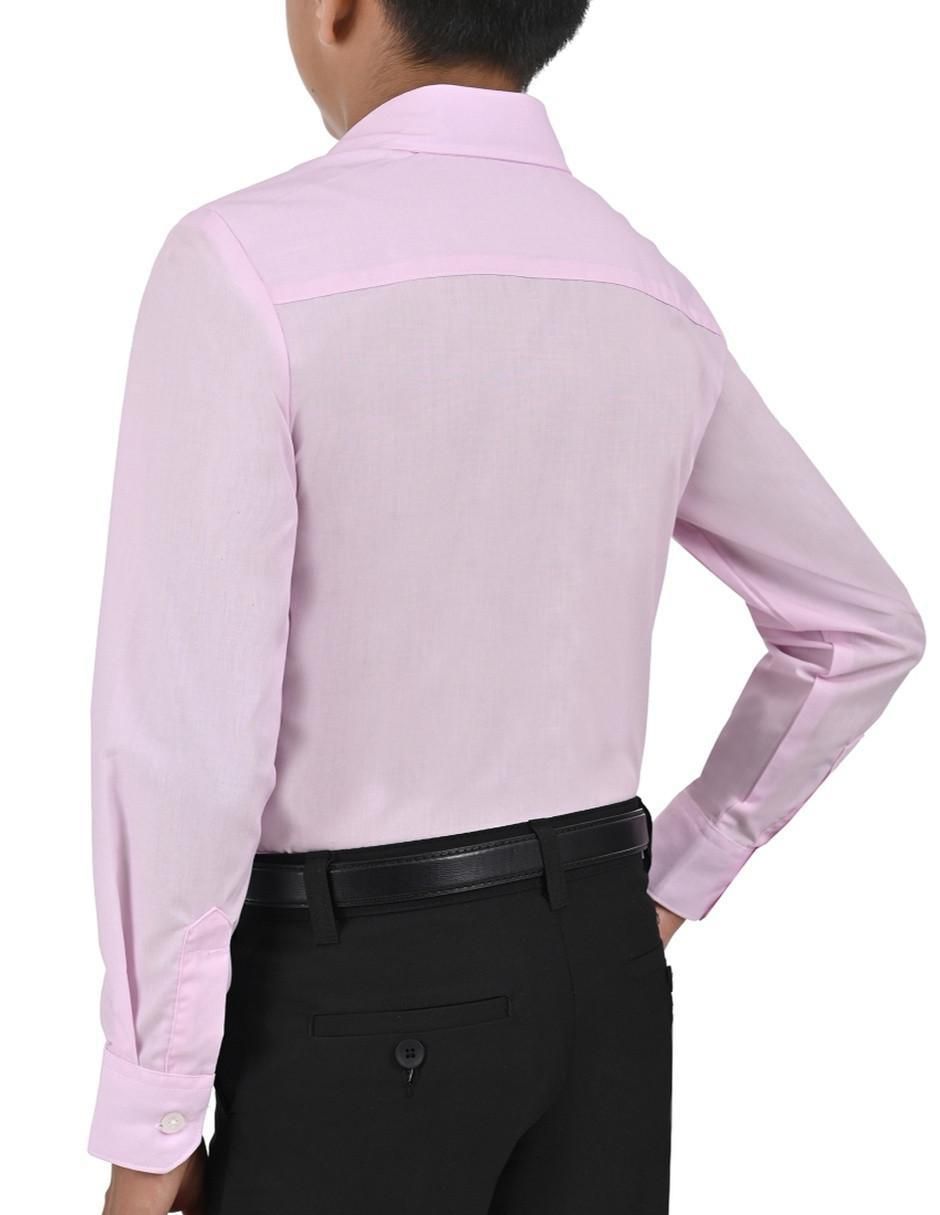 Camisa casual de algodón manga larga para niño 4