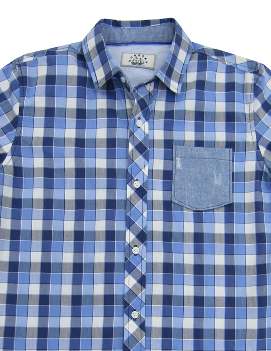 Camisa casual de algodón manga corta para niño 4