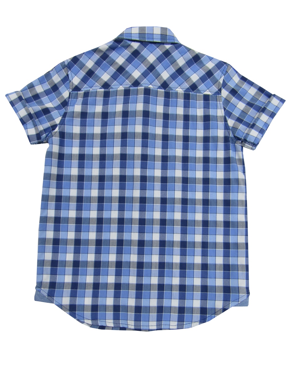 Camisa casual de algodón manga corta para niño 5