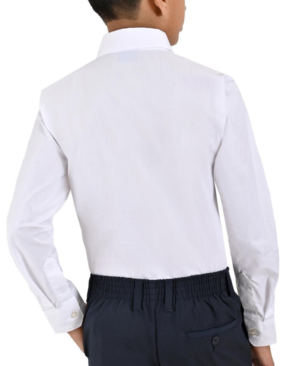 Camisa casual de algodón manga larga para niño 4