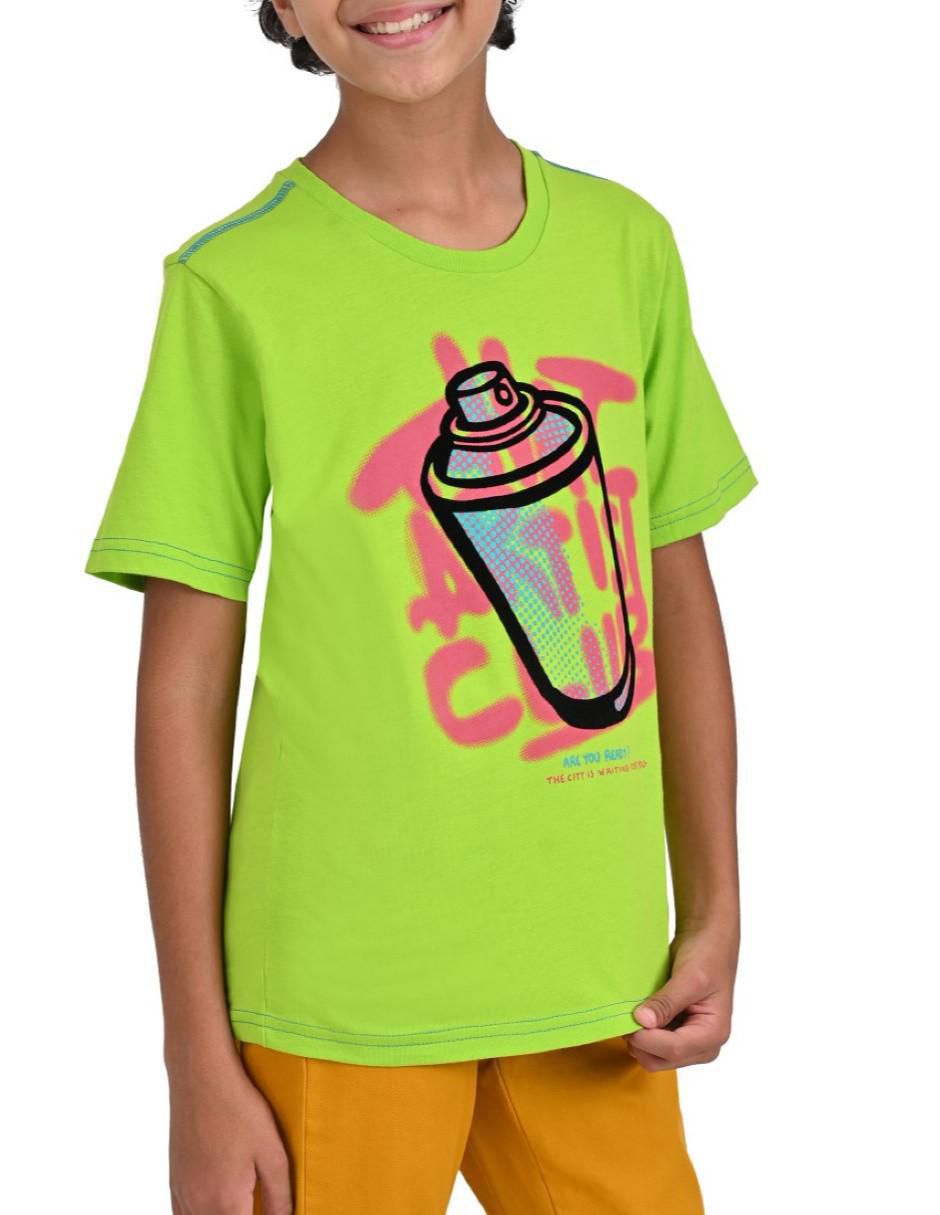 Playera Yale manga corta para niño