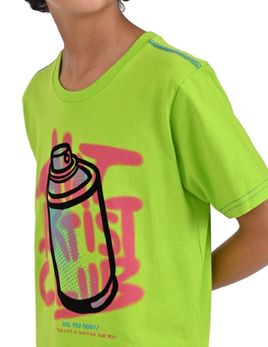 Playera Yale manga corta para niño