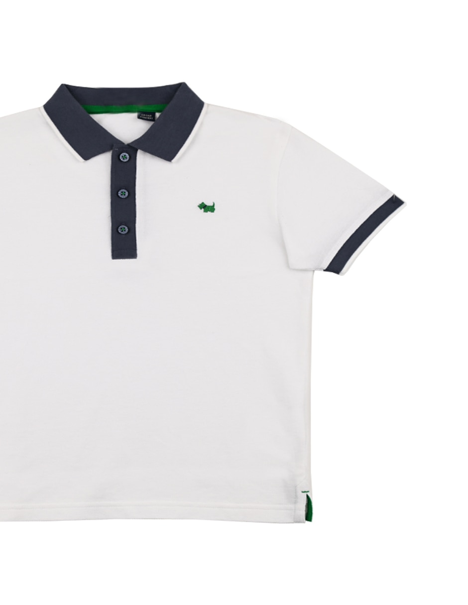 Playera tipo polo Yanai de algodón para bebé niño 3