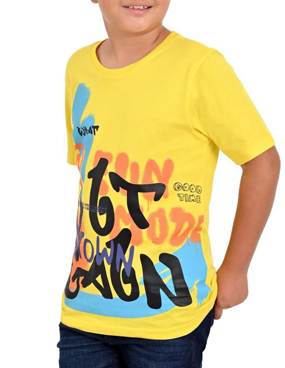 Playera Yale manga corta para niño