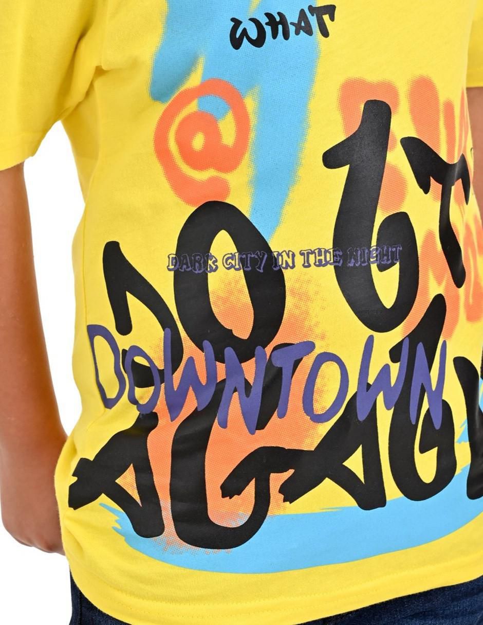 Playera Yale manga corta para niño