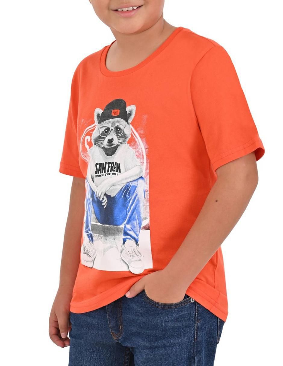 Playera Yale manga corta para niño