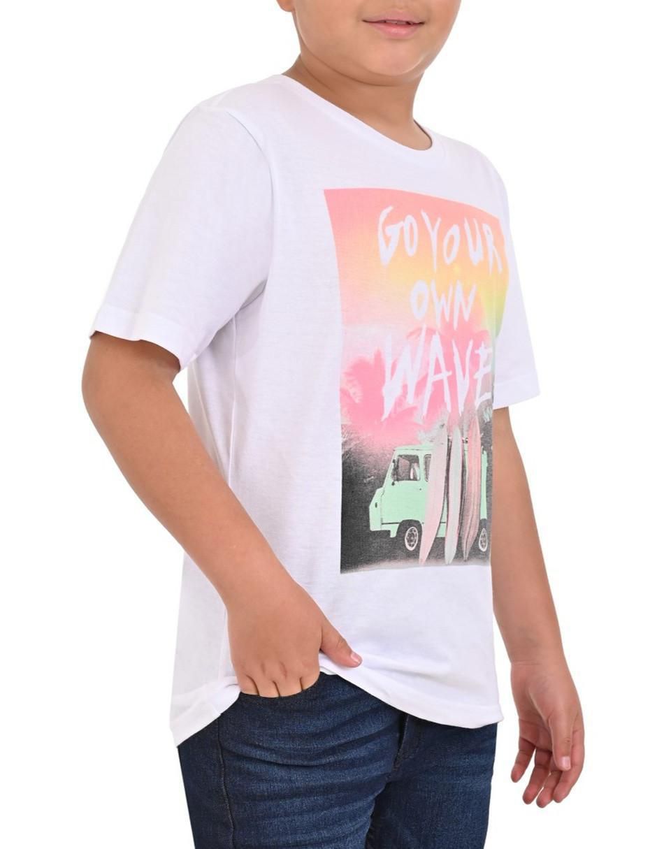 Playera Yale manga corta para niño