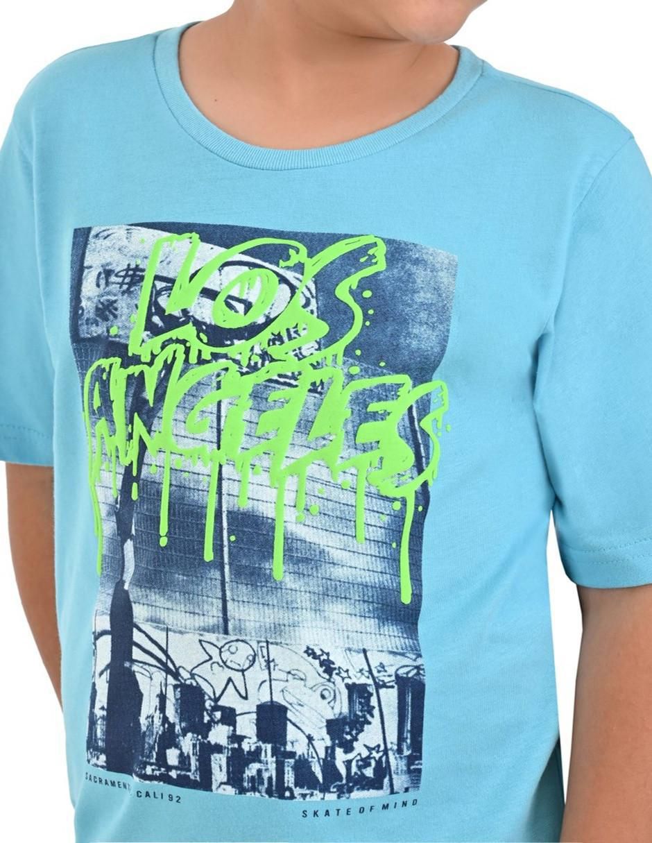 Playera Yale manga corta para niño