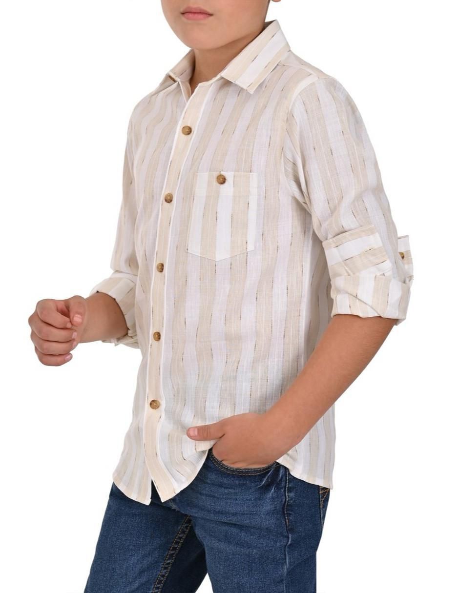 Camisa casual Yale manga larga para niño