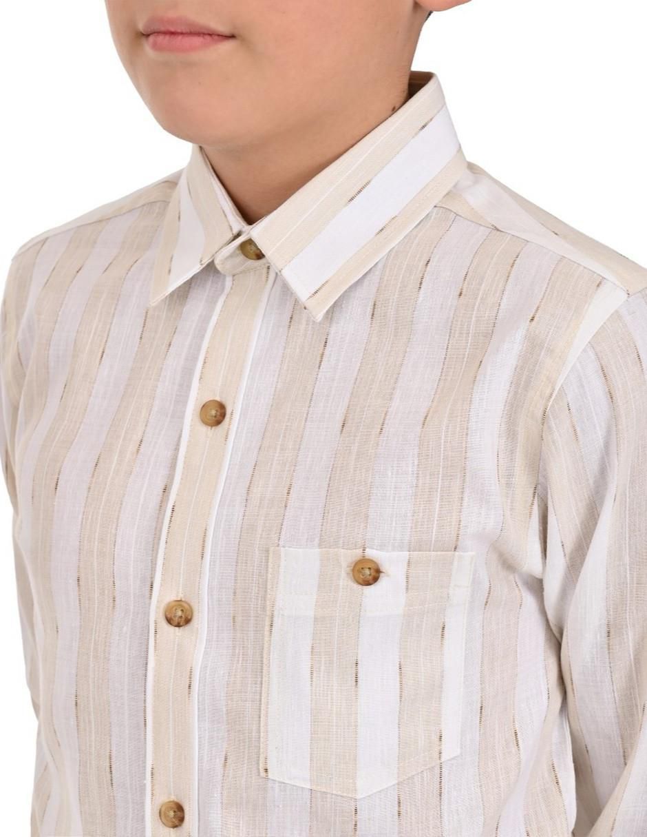 Camisa casual Yale manga larga para niño
