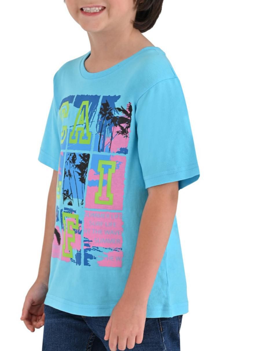 Playera Yale manga corta para niño
