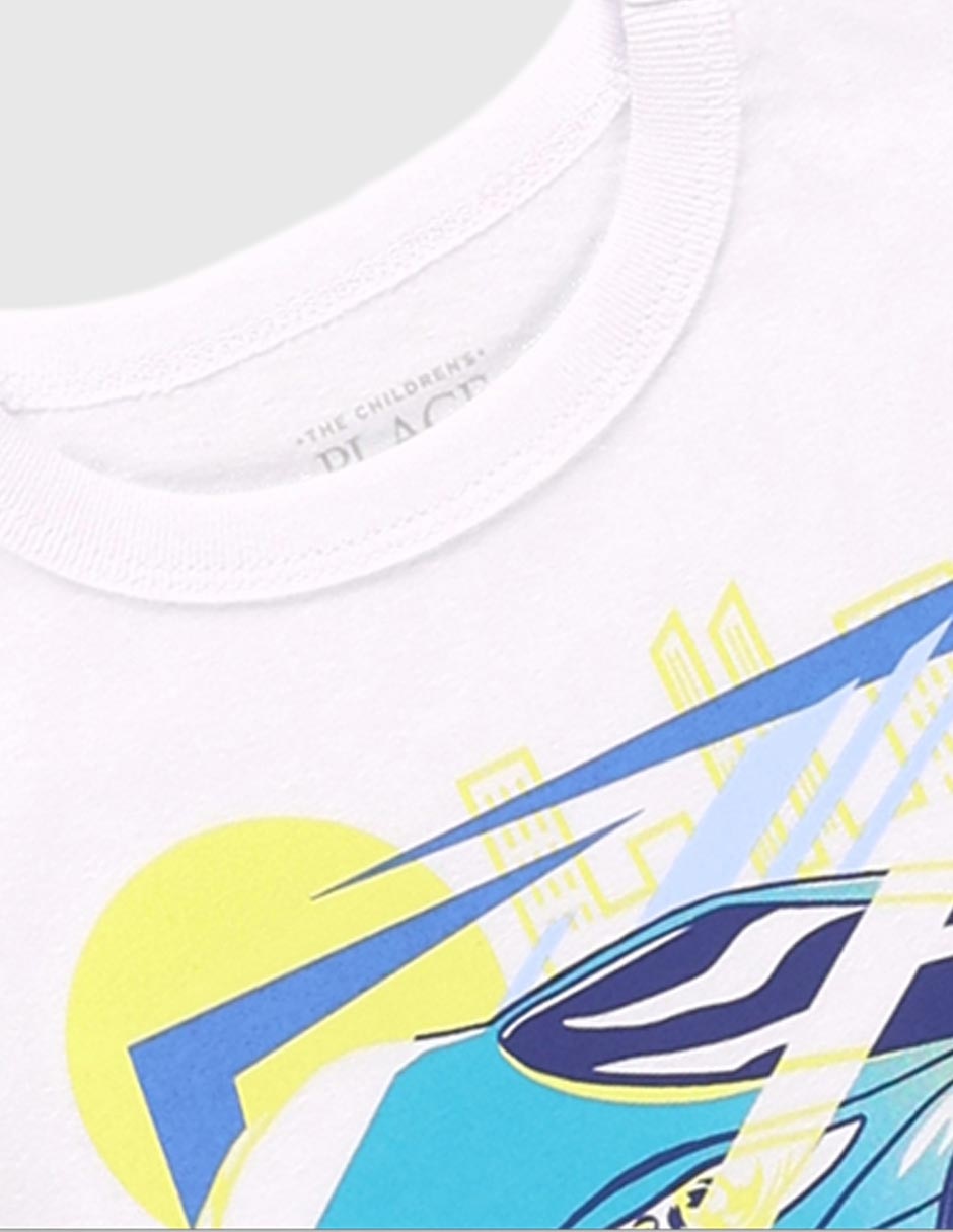 Playera manga corta para niño
