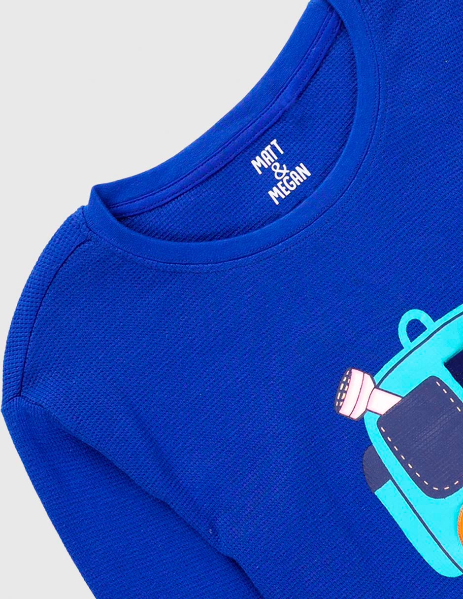 Playera manga larga para niño