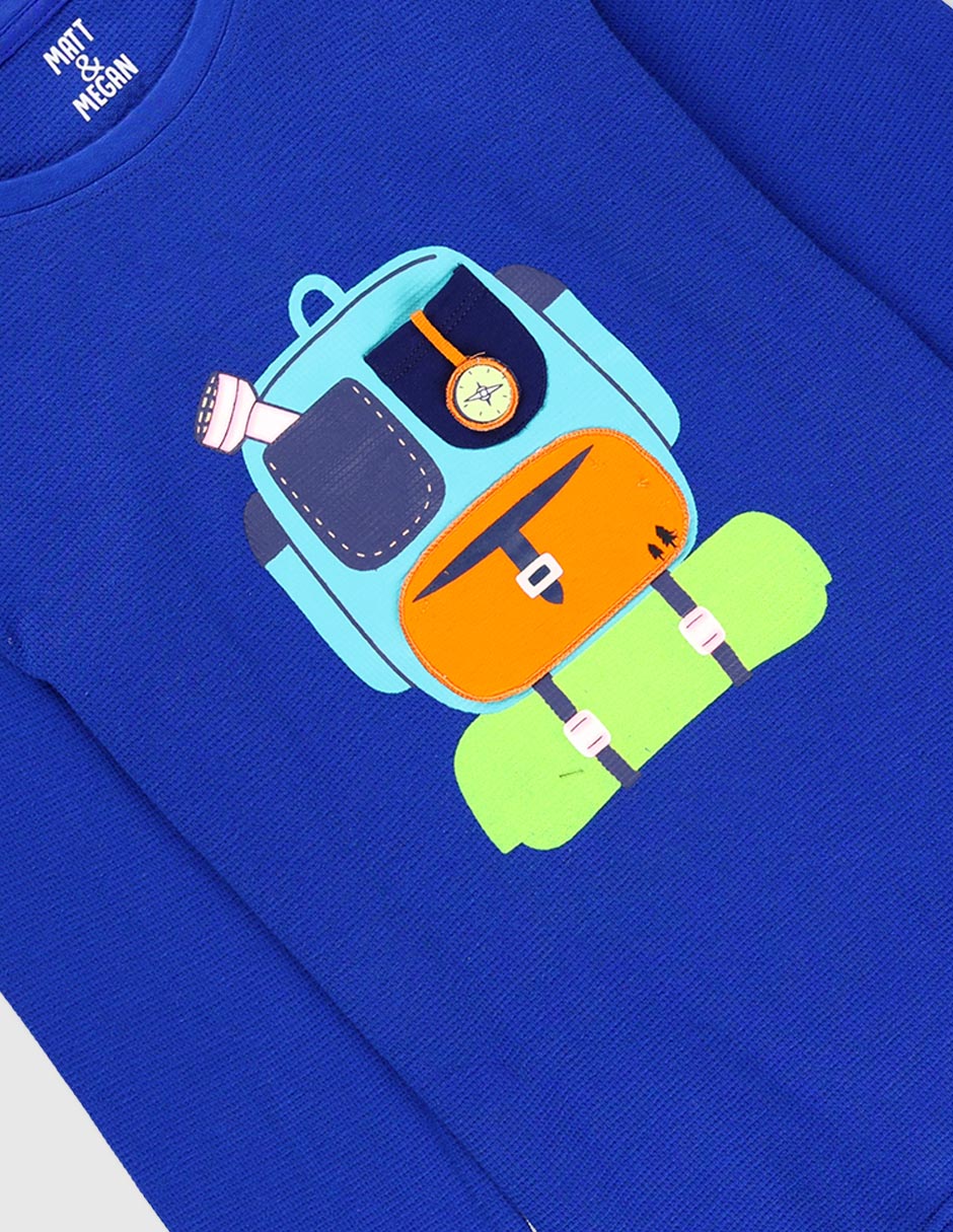 Playera manga larga para niño