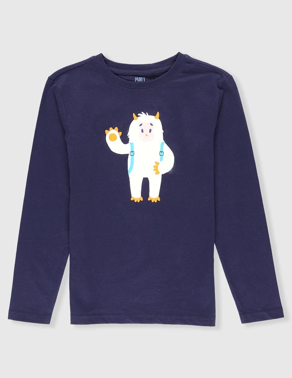 Playera Matt & manga larga para niño 1
