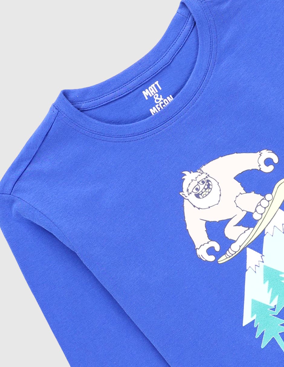 Playera Yeti manga larga para niño 3