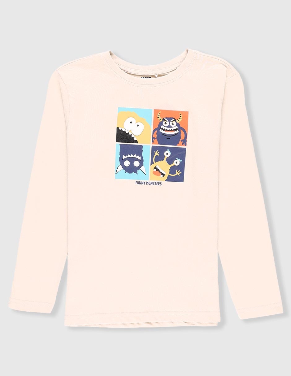 Playera manga larga para niño Playera manga larga para niño