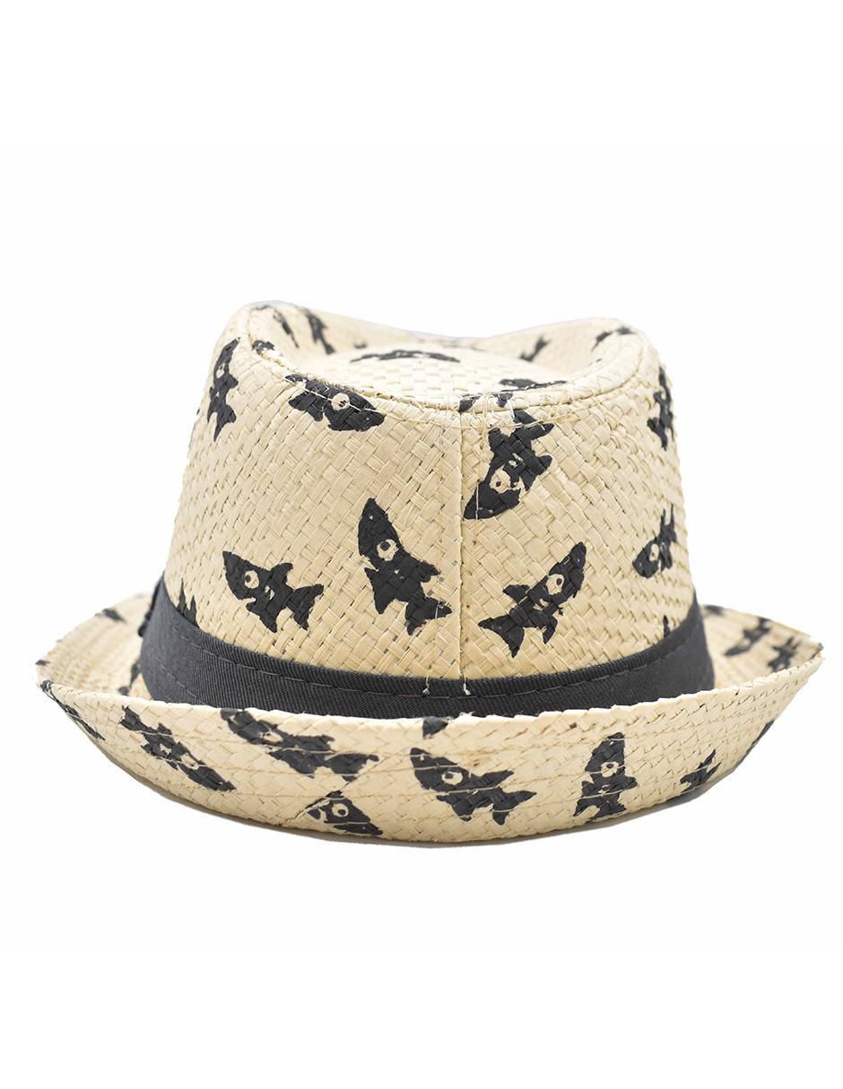 Fedora estampado marino 3
