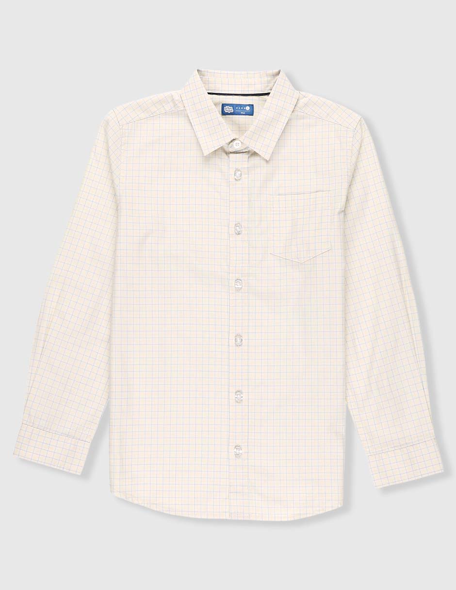Camisa de vestir Piquenique Collection de algodón manga larga para niño