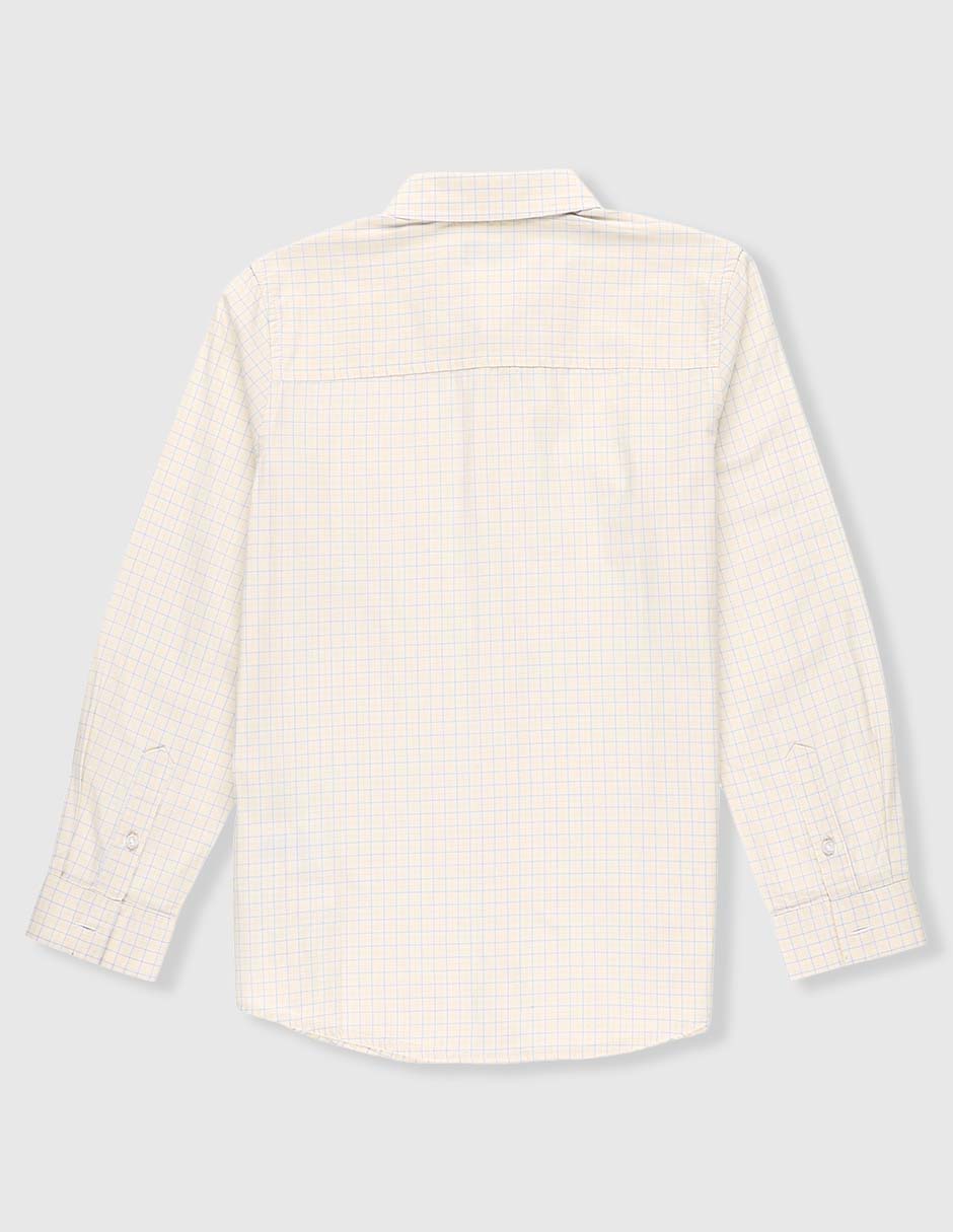 Camisa de vestir Piquenique Collection de algodón manga larga para niño