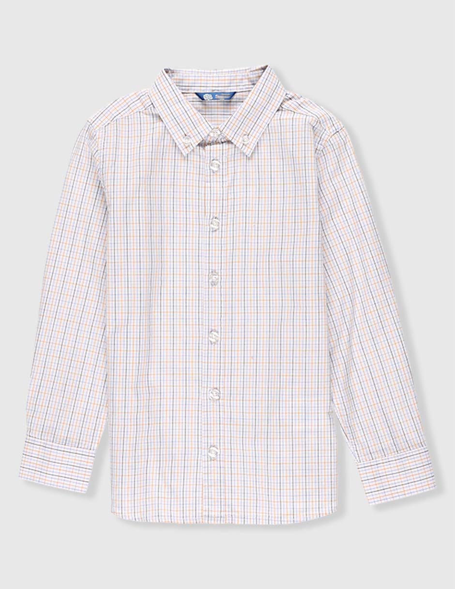 Camisa de vestir Piquenique Collection de algodón manga larga para niño