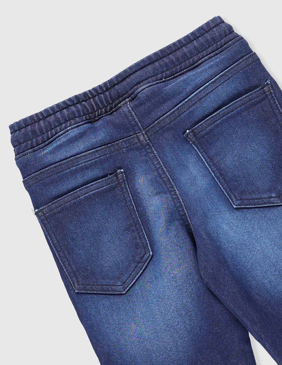 Jeans jogger slim para niño 7