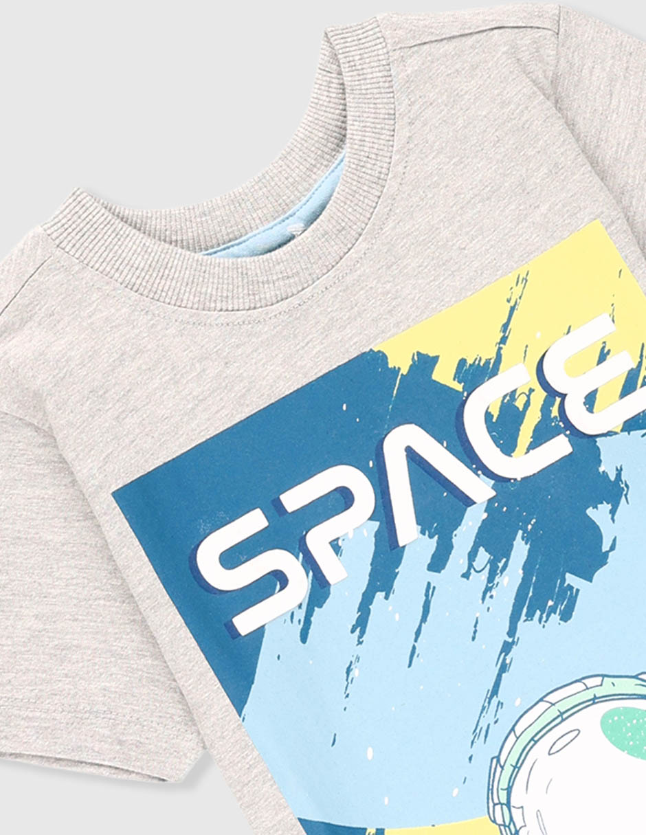 Playera manga corta para niño
