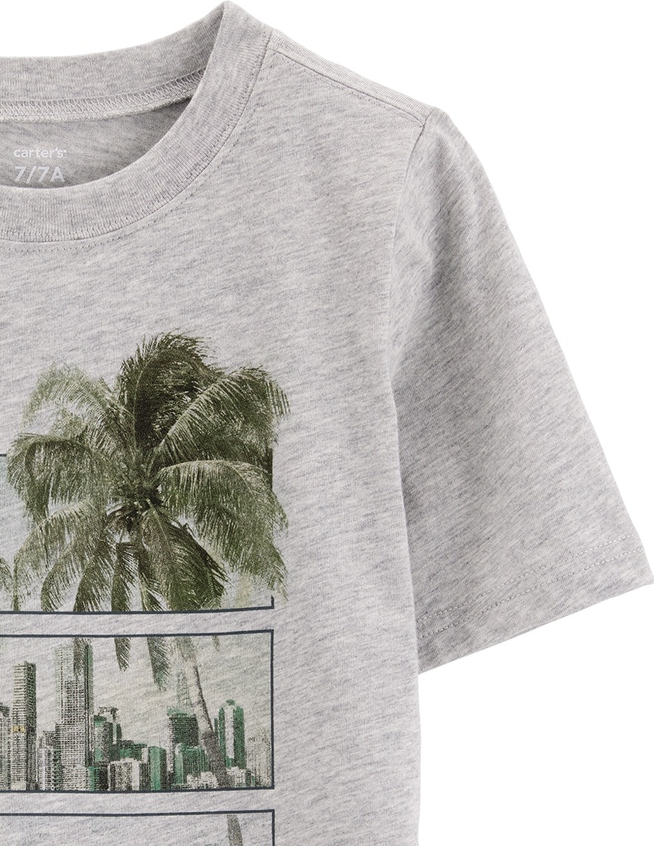 Playera manga corta para niño