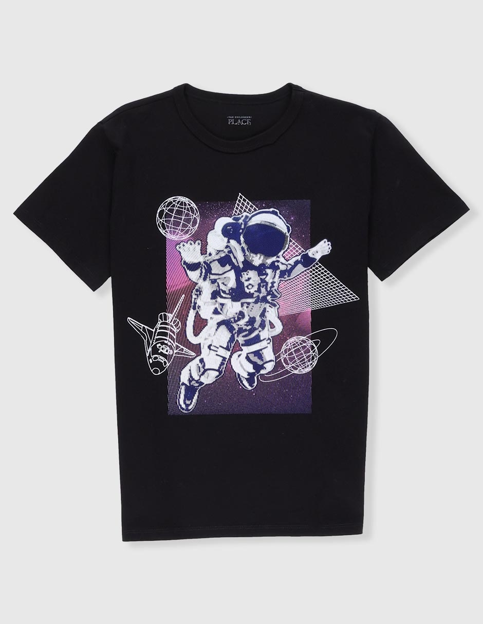 Playera manga corta para niño