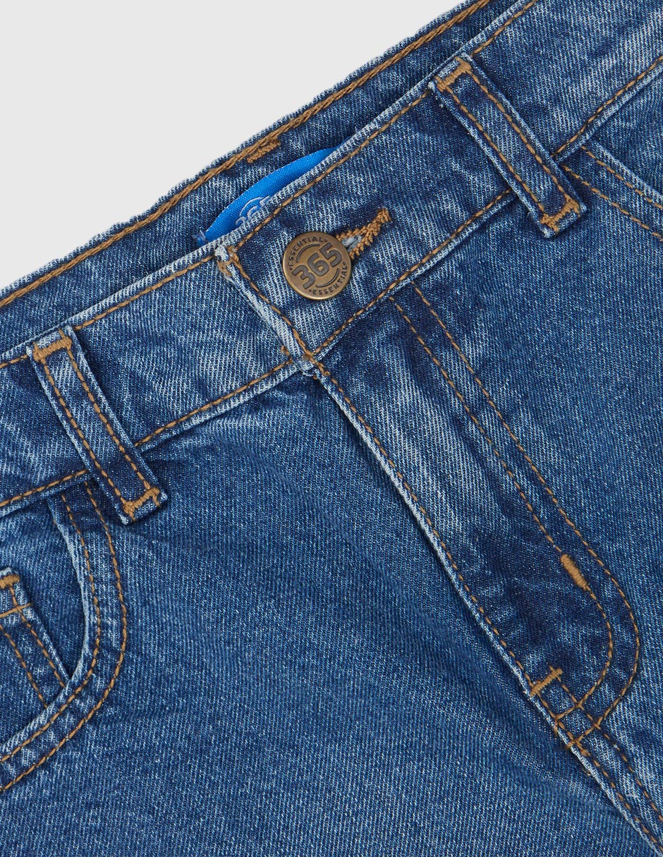 Jeans straight deslavado para niño 3