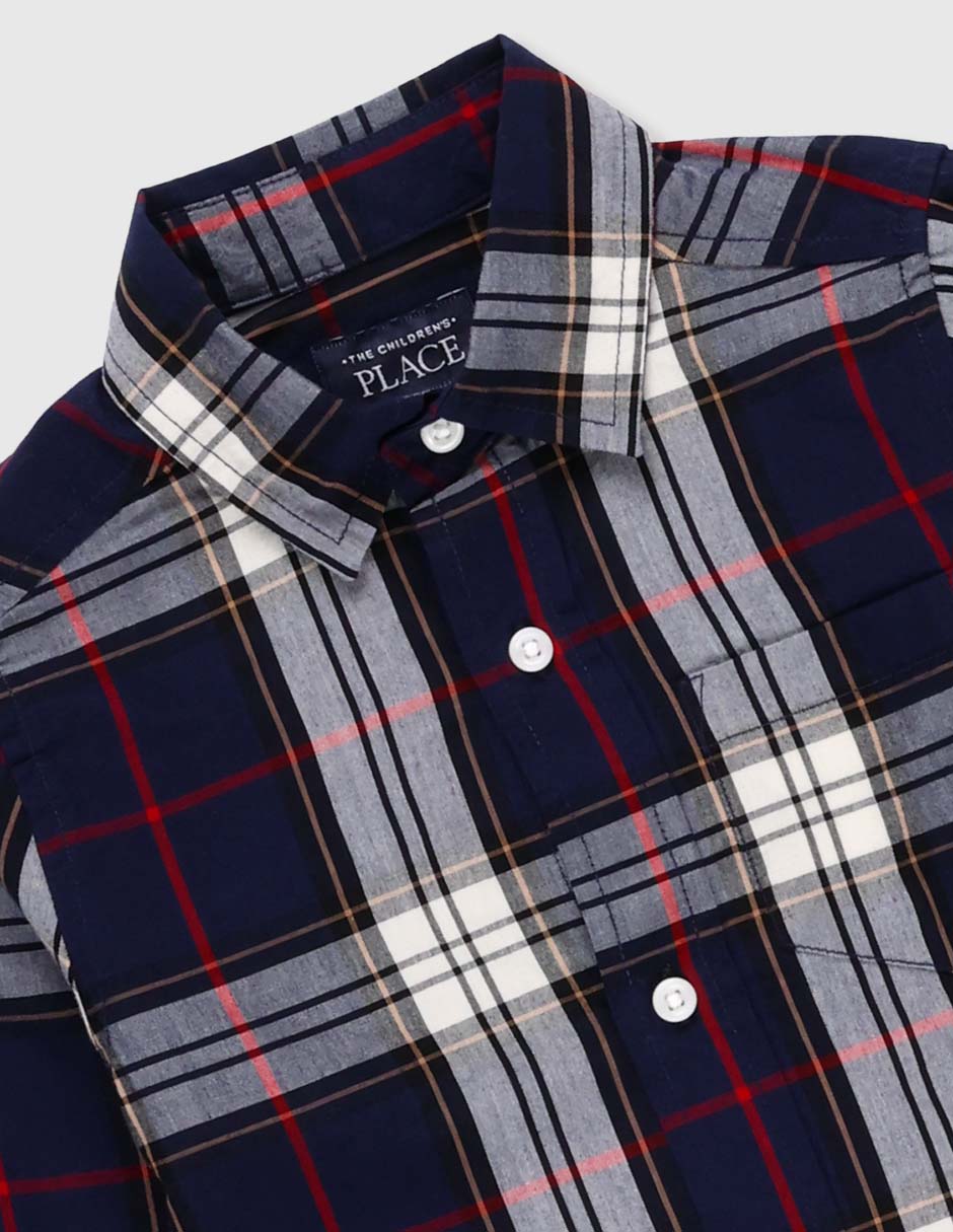 Camisa casual The Children's Place manga larga para niño
