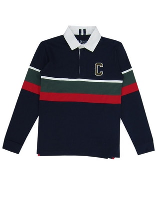 Playera tipo polo Push de algodón para niño