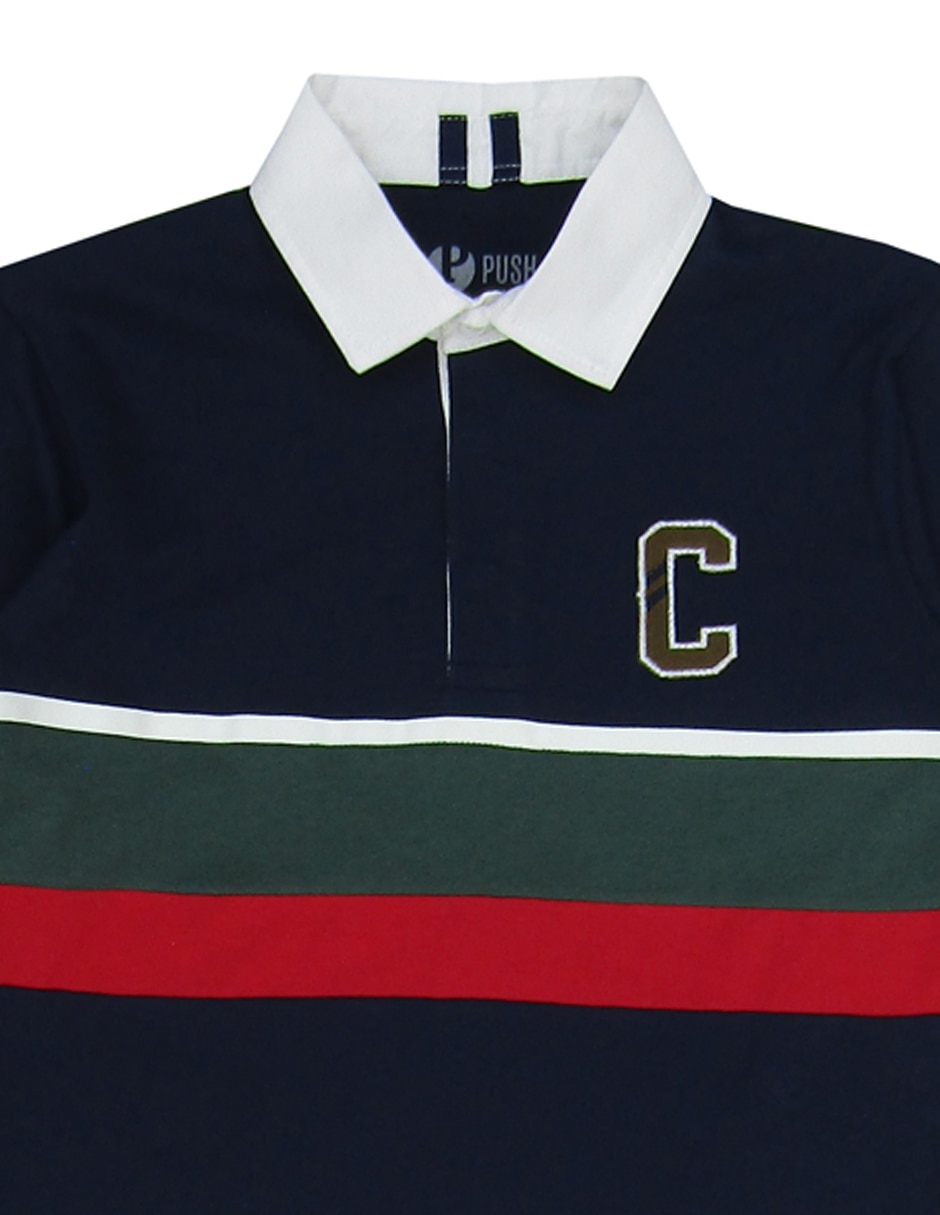 Playera tipo polo Push de algodón para niño